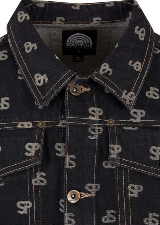 Actual product image Southpole Bleached AOP Denim Jacket - 176105 (XXL)