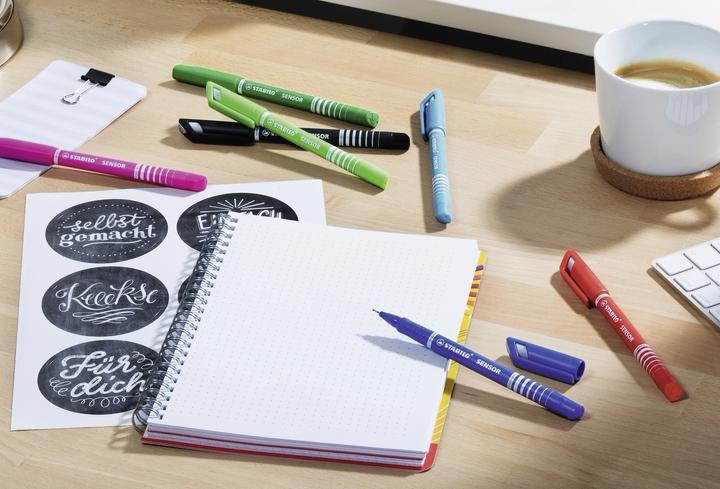 Image du produit STABILO SENSOR F Finliner avec taille-crayon à ressort (Purple, 1 x)