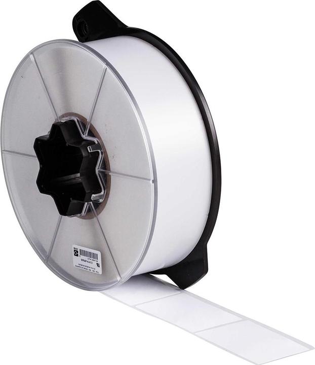 Produktbild Brady WRAP-6-472, Polyimid, matt, Weiss, 76.20 x 50.80 mm, permanent, selbstverlöschend, für Kabeld