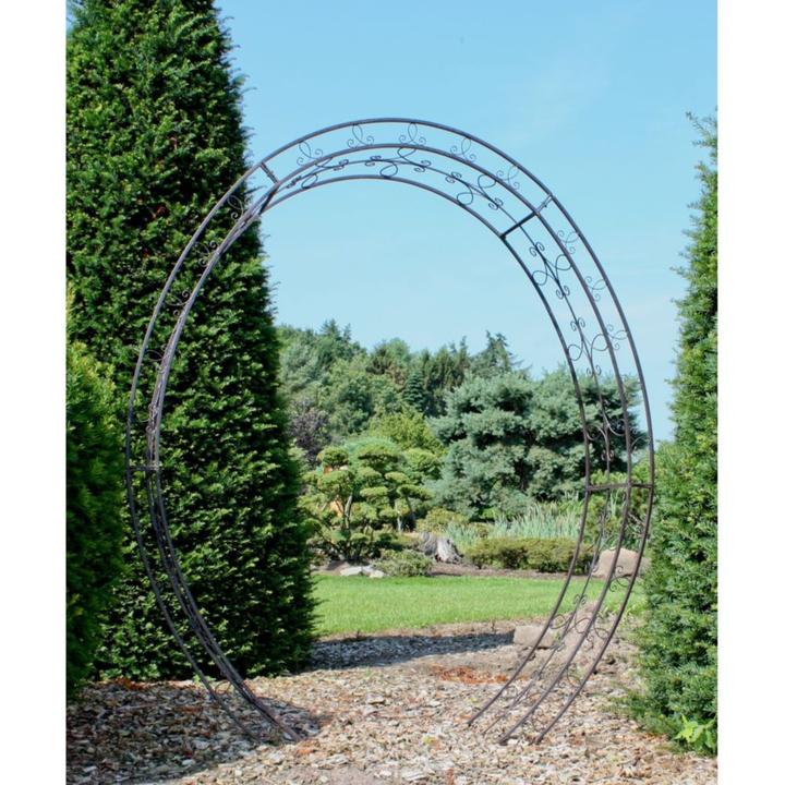 Produktbild Garden Pleasure Rankgitter LAMOS Metall schwarz oval 200,0 x 220,0 cm (38 cm, 200 cm)