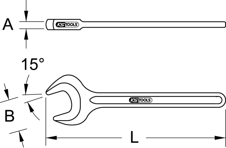 Image du produit KS Tools BRONZEplus clé à molette (25 mm)