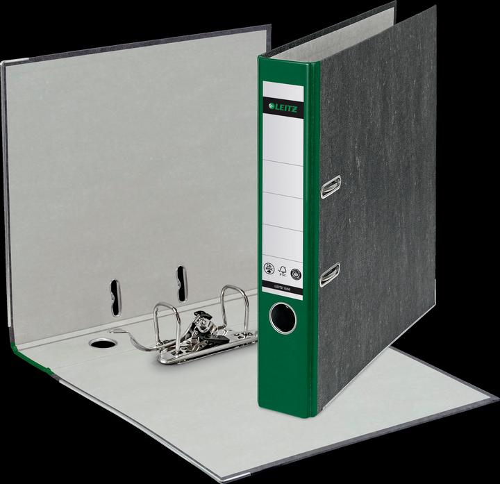 Immagine prodotto Leitz Cartella in marmo Cloud, 180 gradi, DIN A4, 52 mm, dorso verde, copertina in cartone, esterno m (A4, 52 mm, 1 Pezzo/i)