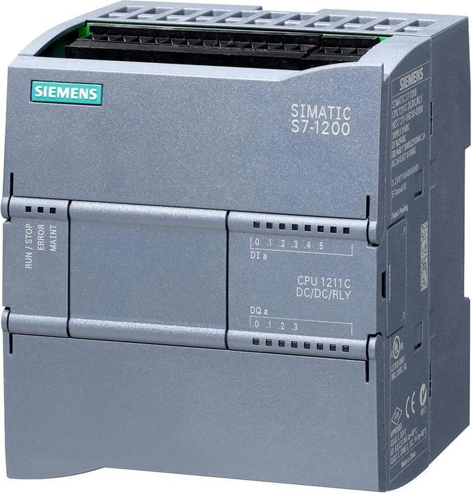 Actual product image Siemens SIMATIC S7-1200 CPU 1211C, DC/DC/Relay