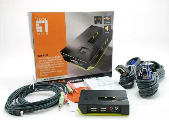 Actual product image LevelOne Level One KVM-0221