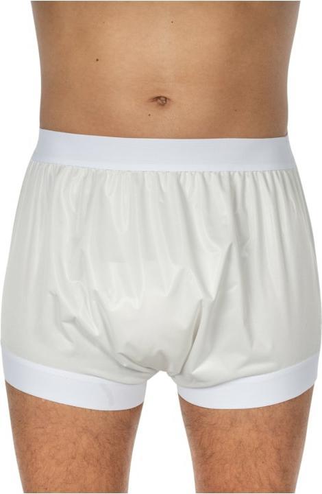Actual product image Suprima PU briefs slip-on form ladies & gents white (1 x, Regular)
