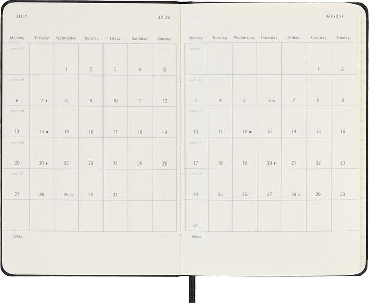 Produktbild Moleskine Taschenagenda Daily (9 x 14 cm, Englisch)