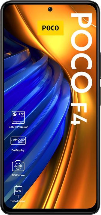 Productafbeelding Xiaomi Poco F4 (128 GB, Nacht Zwart, 6.67", Dubbele SIM, 64 Mpx, 5G)