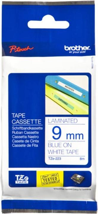 Produktbild Brother TZ223 Laminiertes Band (1.70 cm, Blau, Weiss)