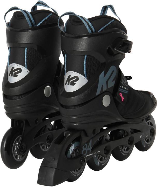Produktbild K2 Alexis 84 Speed Alu Inlineskate Damen (Grösse: 39.5 (US=8.5), black/steelblue) (39)