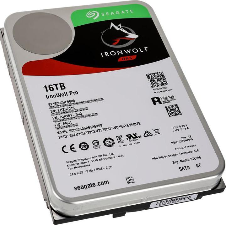 Image du produit Seagate IronWolf Pro (16 To, 3.5", CMR)