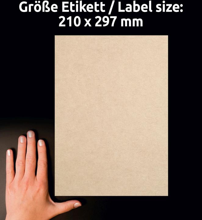 Actual product image Avery Naturbraune Etiketten