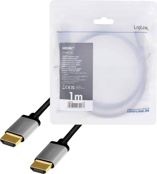 Actual product image LogiLink HDMI (Typ A) — HDMI (Typ A) (1 m, HDMI)