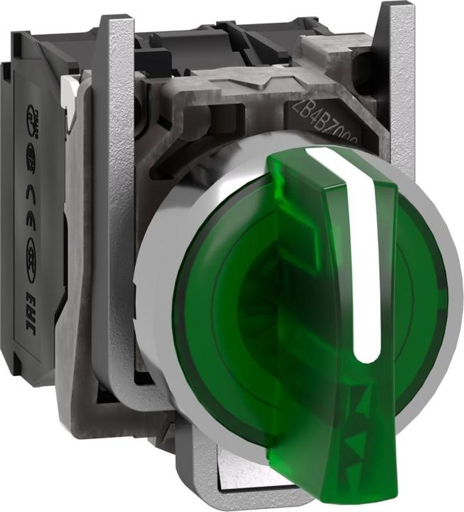 Image du produit Schneider Electric Ill Commutateur sélecteur 3P vert 1NO/1NC 23V
