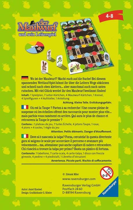 Actual product image Ravensburger The mole and his ladder game (German)