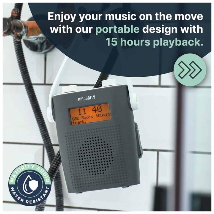 Actual product image Majority Eversden Grey (VHF, DAB+)