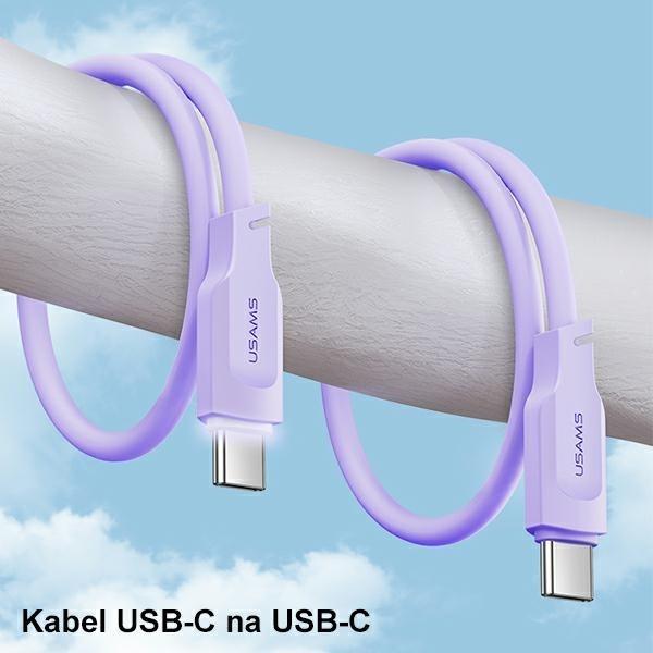 Image du produit Usams Câble de charge type-C vers type-C - Blanc (1.20 m)