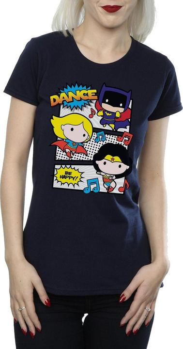 Image du produit - T-shirt CHIBI SUPER FRIENDS DANCE - Femme (XL)