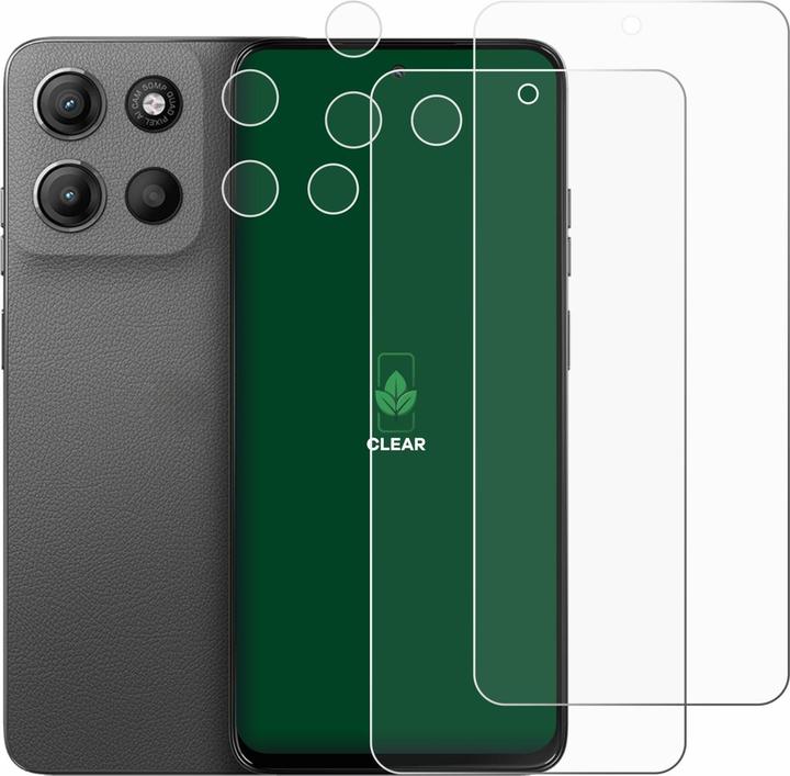 Image du produit ScreenLeaf Film de protection d'écran, Protection d'écran Écologique, Clear, Anti-Rayures (2 pièce(s), Motorola Moto C)
