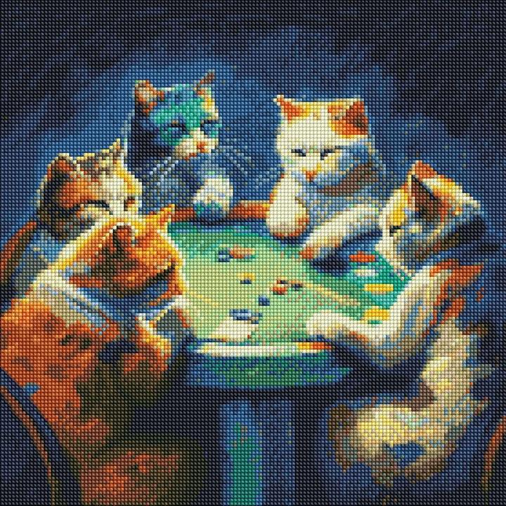 Produktbild Ideyka Diamond Painting - Glücksspiel mit Rahmen 40 x 40 cm