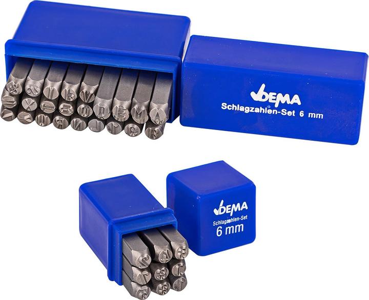 Immagine prodotto Dema Schlagzahlen Schlachbuchstaben Set 36tlg | 6mm