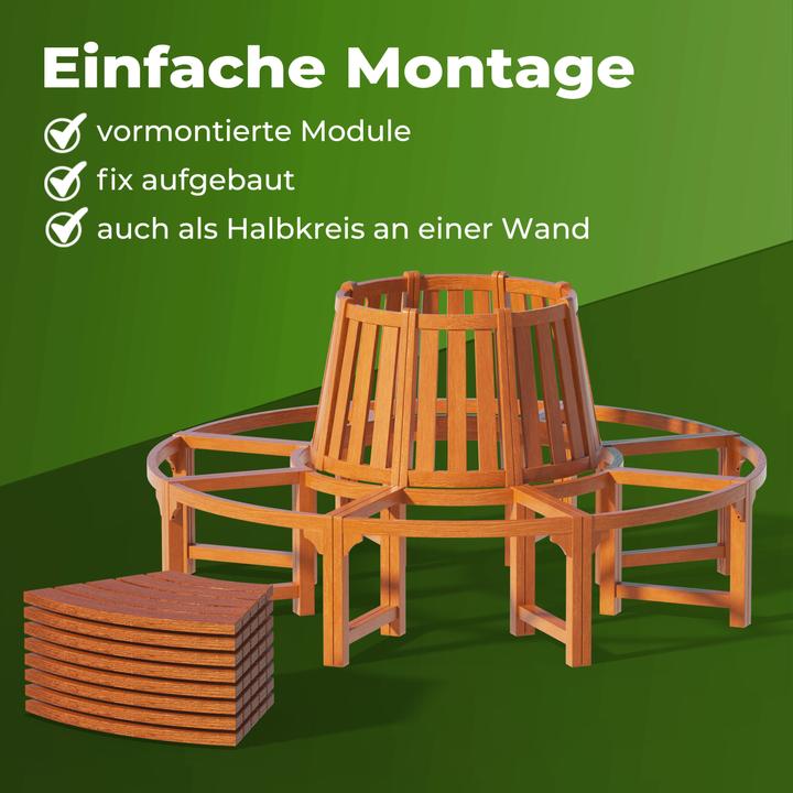 Image du produit Casaria Banc en arc de cercle