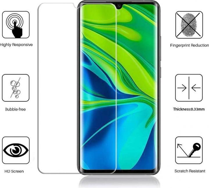 Produktbild Screenguard Xiaomi Mi Note 10 Panzerglas Schutzfolie Case Friendly Design (1 Stück, Xiaomi Mi Note 10)