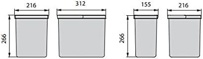 Image du produit Emuca Recycle-Behälter für Küchenschublade (29 l)