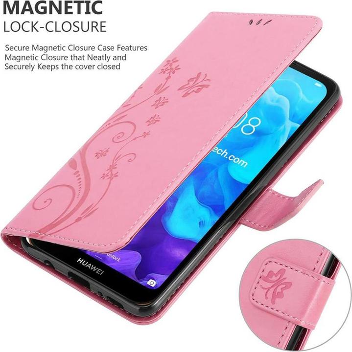 Actual product image Cadorabo Flower Book Cover (Huawei Y6 Pro)