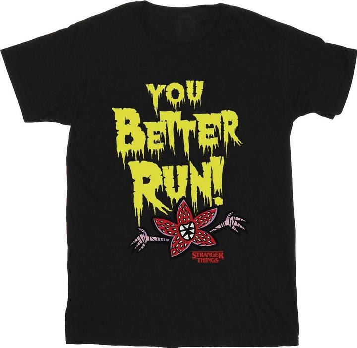 Actual product image Netflix Boys Stranger Things You Better Run T-Shirt (128)