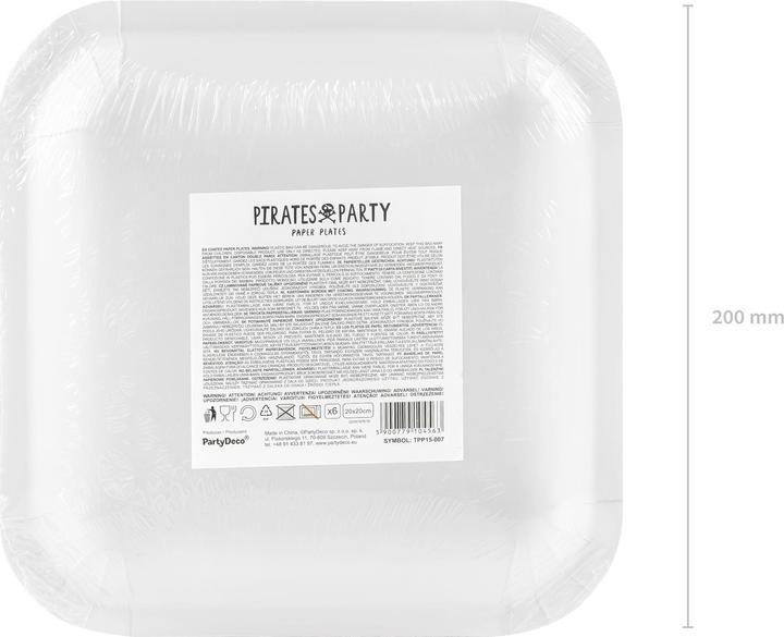 Image du produit Partydeco Assiette pirate (6p.) (6 x)