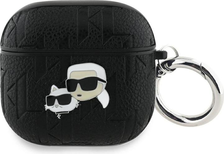 Image du produit Karl Lagerfeld Monogram Karl & Choupette Étui pour AirPods 4 - Noir (Sac pour écouteurs)