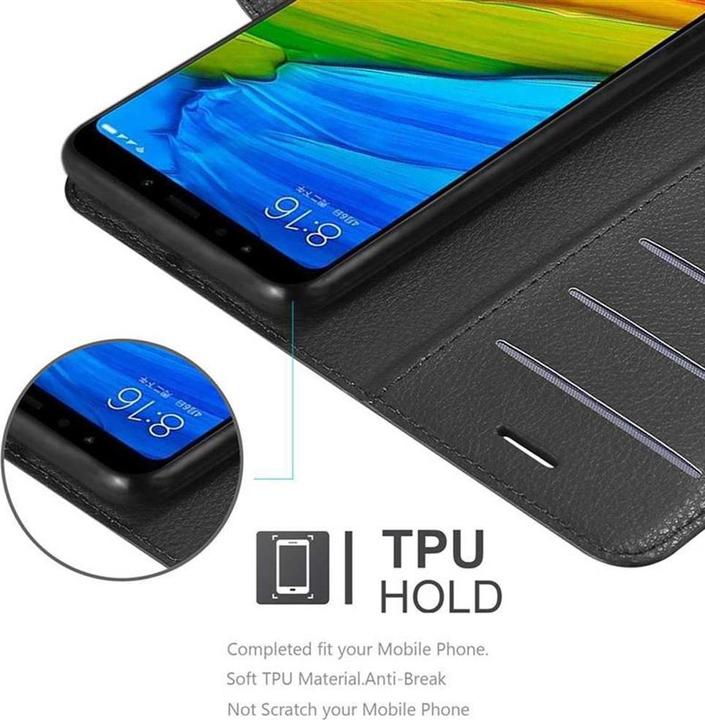 Actual product image Cadorabo Book with stand function cover (Xiaomi Redmi Note 5)