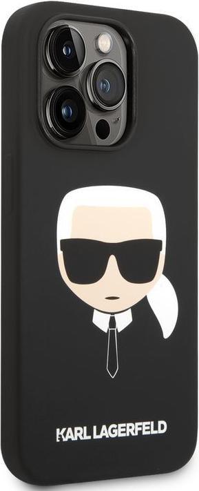 Immagine prodotto Karl Lagerfeld iPhone 14 Pro MagSafe compatibile Custodia in silicone liquido Karl Head (Apple iPhone 14 Pro)