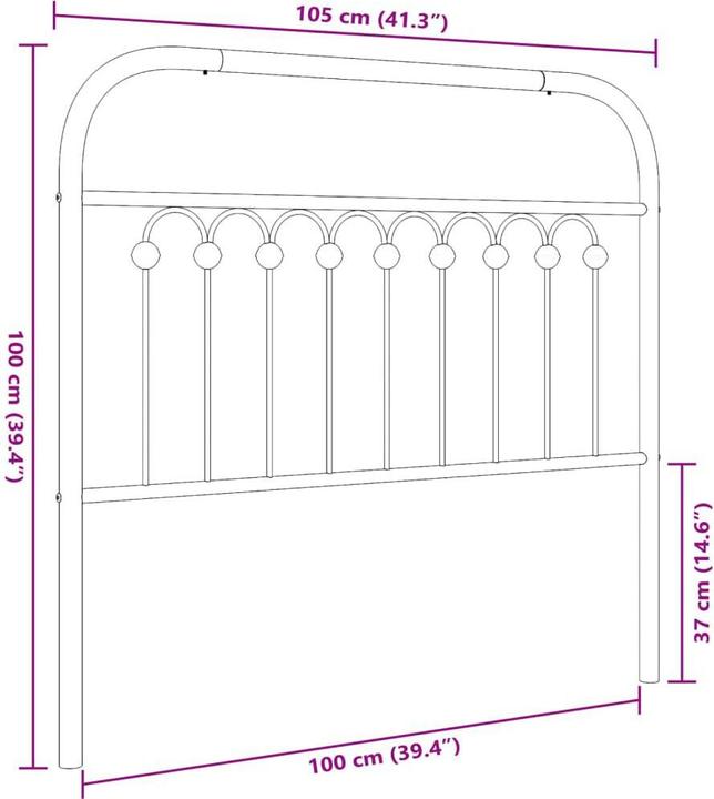 Actual product image VidaXL Kwabina (105 x 3 x 100 cm)
