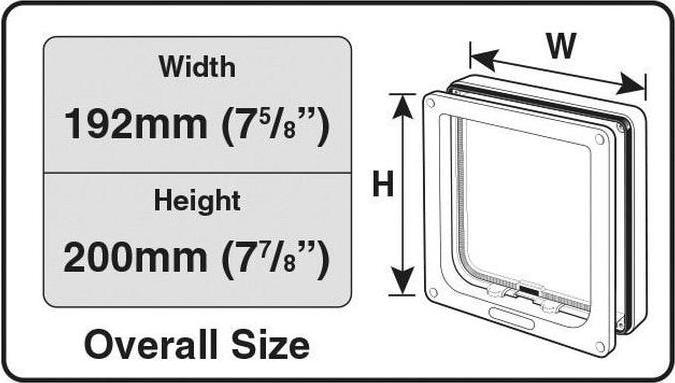 Actual product image Cat Mate Katzenklappe 4-Wege-Verschluss (Manual cat flap)