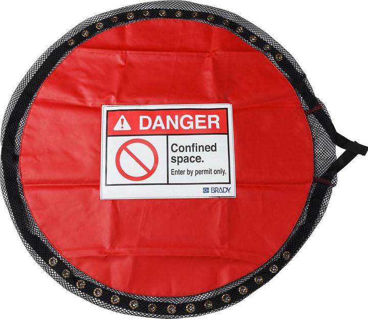 Immagine prodotto Brady Coperchio robusto e chiudibile, poliestere rivestito in PVC, rosso, spazio ridotto - S (1 pezzo)