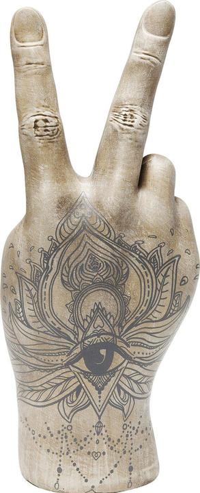 Actual product image Kare Design Deco Hand Victory Tattoo Eye 36cm