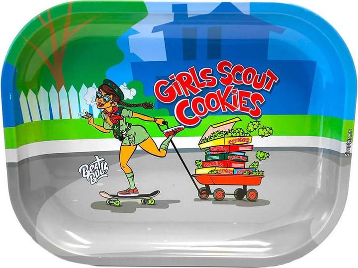 Image du produit Best Buds Thin Box Plateau roulant avec stockage Filles Scout Cookies