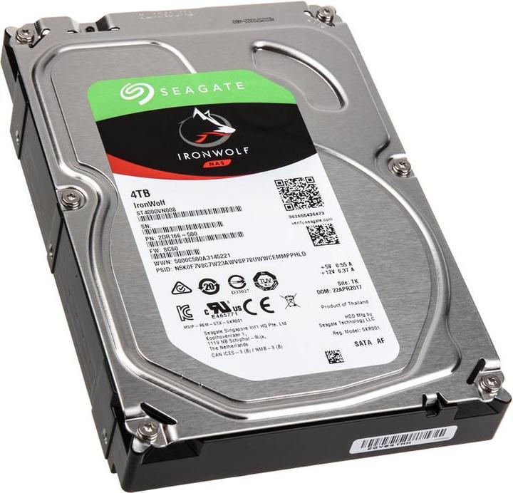 Produktbild Seagate IronWolf (4 TB, 3.5", CMR)