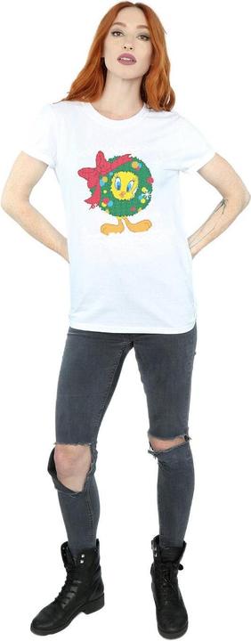 Immagine prodotto Looney Tunes Tweety Pie Christmas Fair Isle Maglietta Ampia Donna (L)