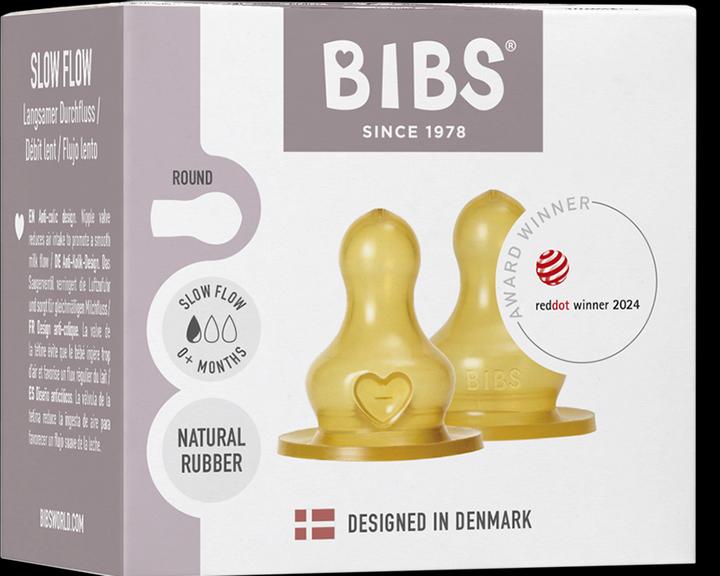 Image du produit Bibs Anti-Colic Tétine Latex Slow Flow 2 pièces