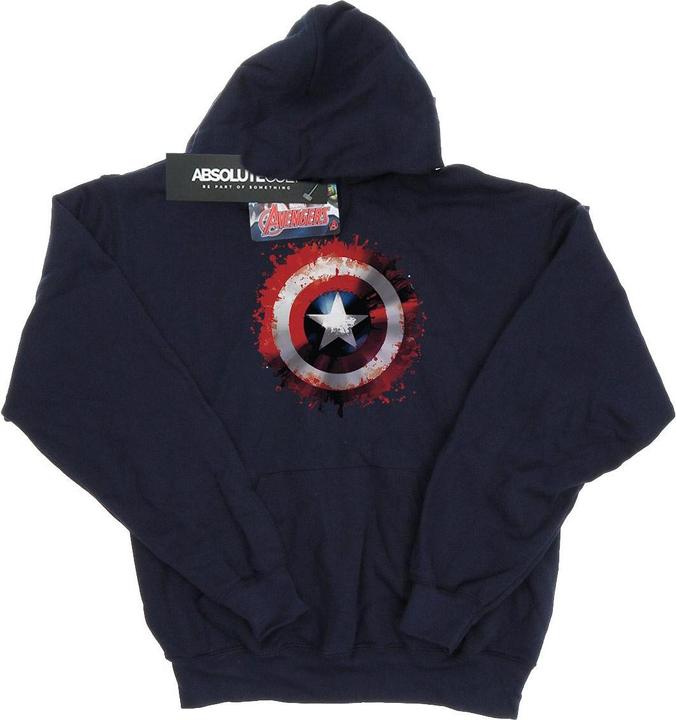 Produktbild Avengers Captain America Art Shield Kapuzenpullover Mädchen (140, 146)