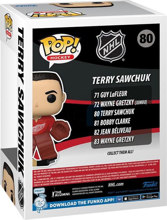 Actual product image Funko Pop! NHL: Legends - Terry Sawchuk (Red Wings)