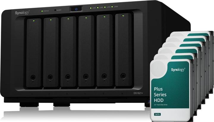 Synology DS1621+ (6 x 16 TB, Synology HAT 33xx)
