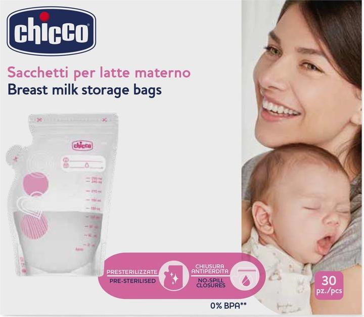 Actual product image Chicco Sacchetto Per Latte Materno -30pz