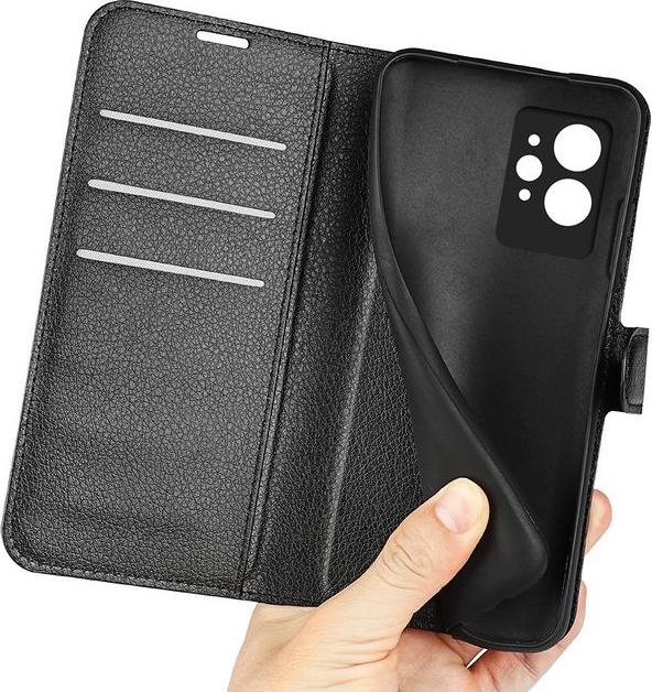 Actual product image MU Classic Litchi Leather Bookcover Series (Realme GT2 Pro)