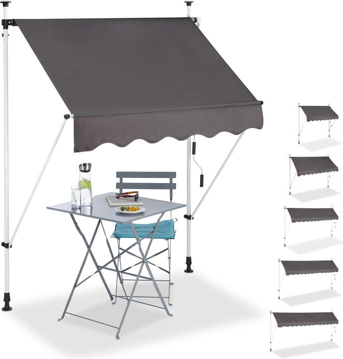 Actual product image Relaxdays Clamp awning (1.50 m)