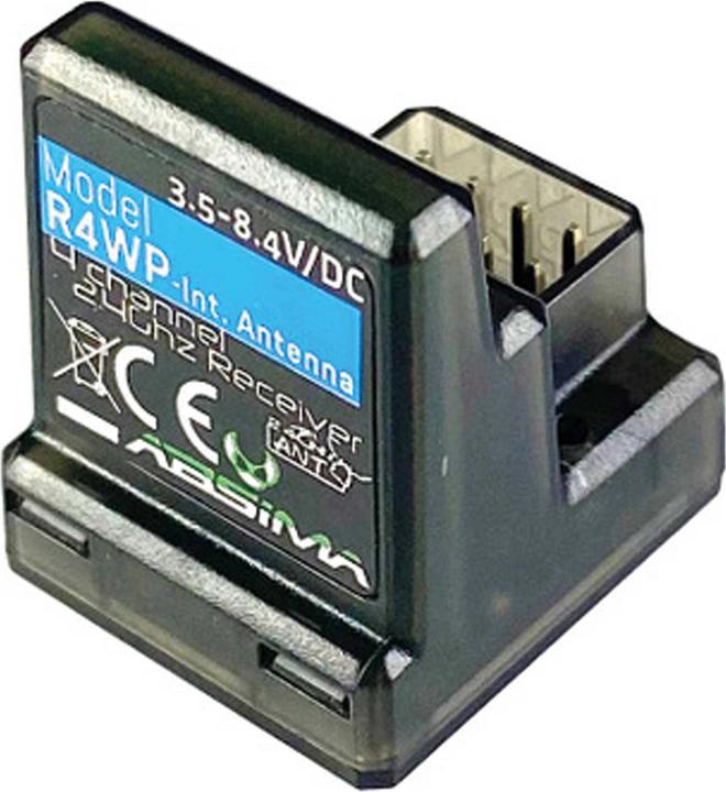 Actual product image Absima R4WP 4 channel receiver suitable for CR4S 2.4GZ remote control