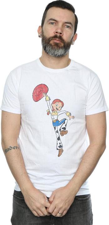Actual product image Disney Mens Toy Story 4 Jessie Jump Pose T-Shirt (M)
