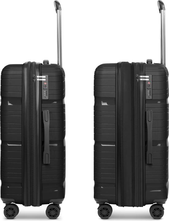 Actual product image D&N Travel Line 4300-Plus 4-wheel trolley M 65 cm with expansion fold (58 l, M (50 - 90l))